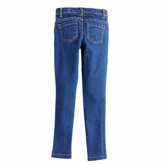 NEW Disney's Kids Minnie Mouse Sequin Jeans Blue Small - Picture 2 of 7